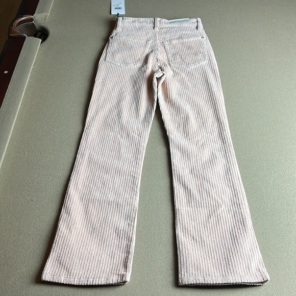 7 For All Mankind NWT Ultra High Rise Slim Kick Flare Corduroy Pants Rose - 24 - Picture 4 of 16